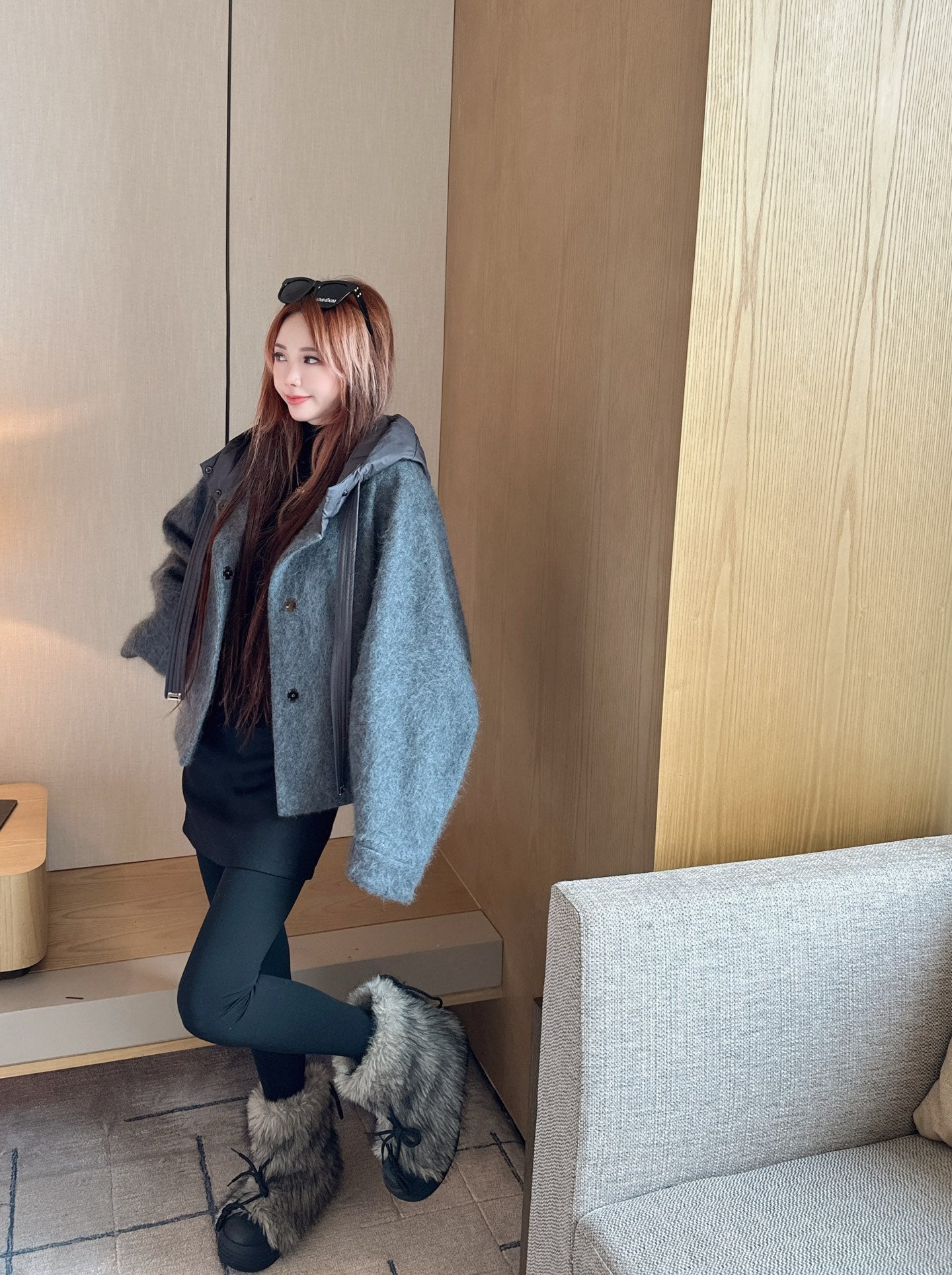 Max 25fw hooded jacket