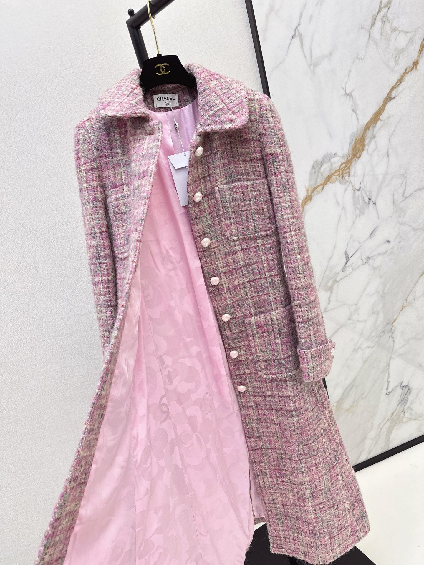 Chan 25fw tweed overcoats