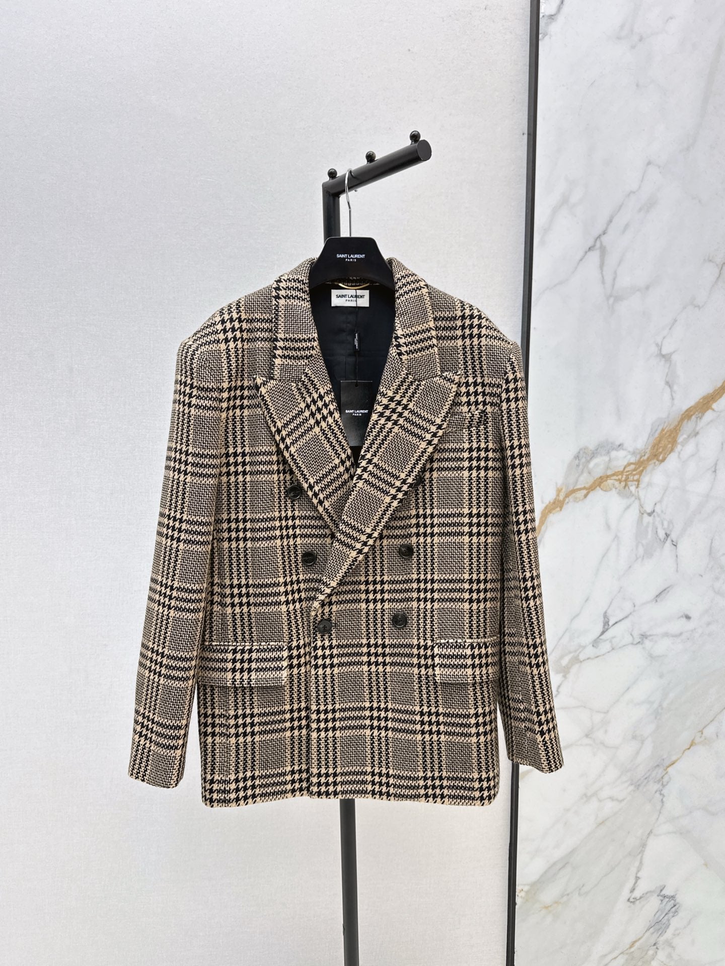 Sain 25fw check blazer