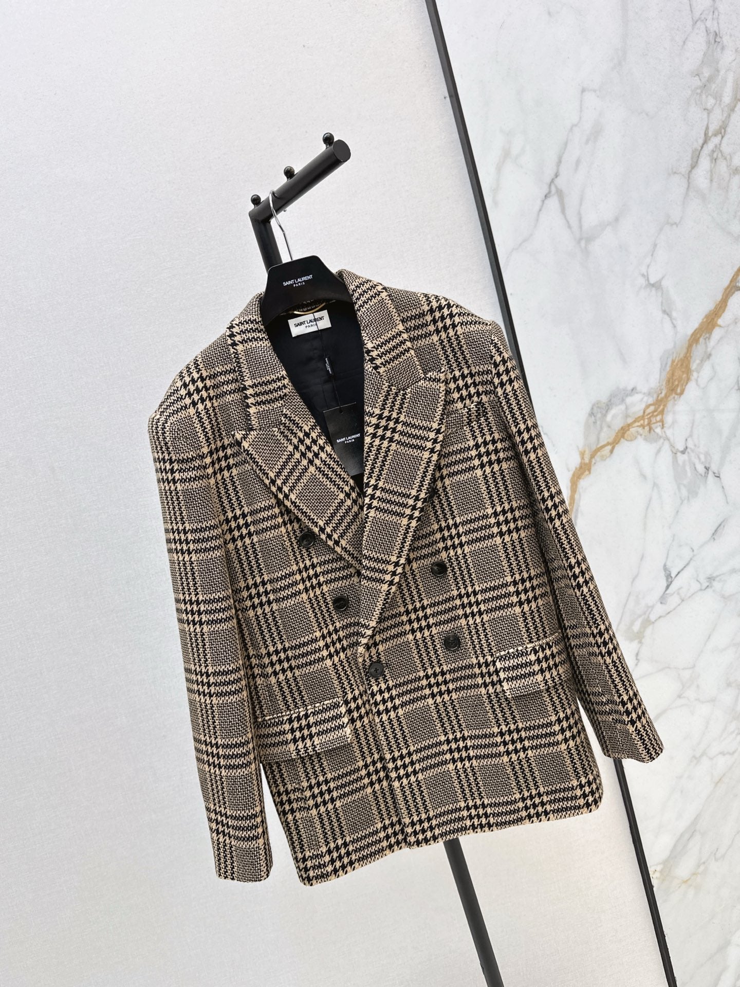 Sain 25fw check blazer