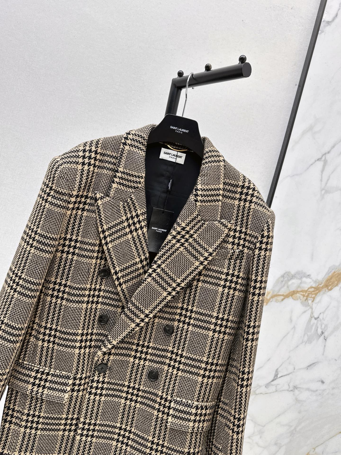 Sain 25fw check blazer