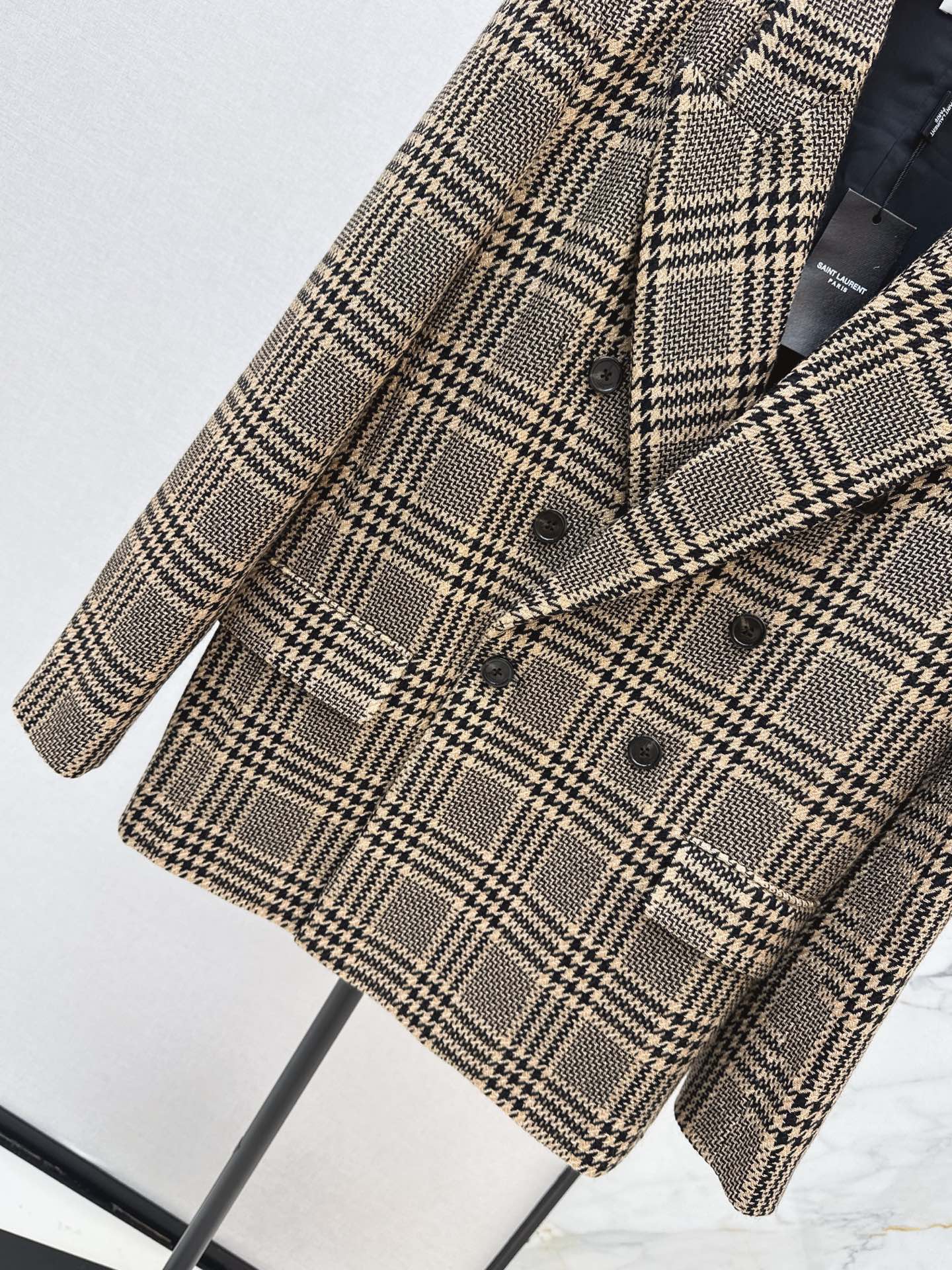 Sain 25fw check blazer