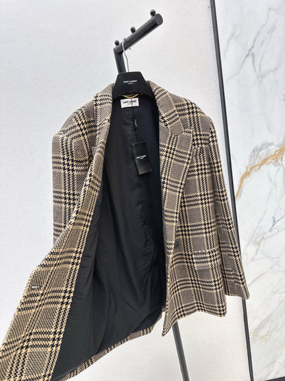Sain 25fw check blazer