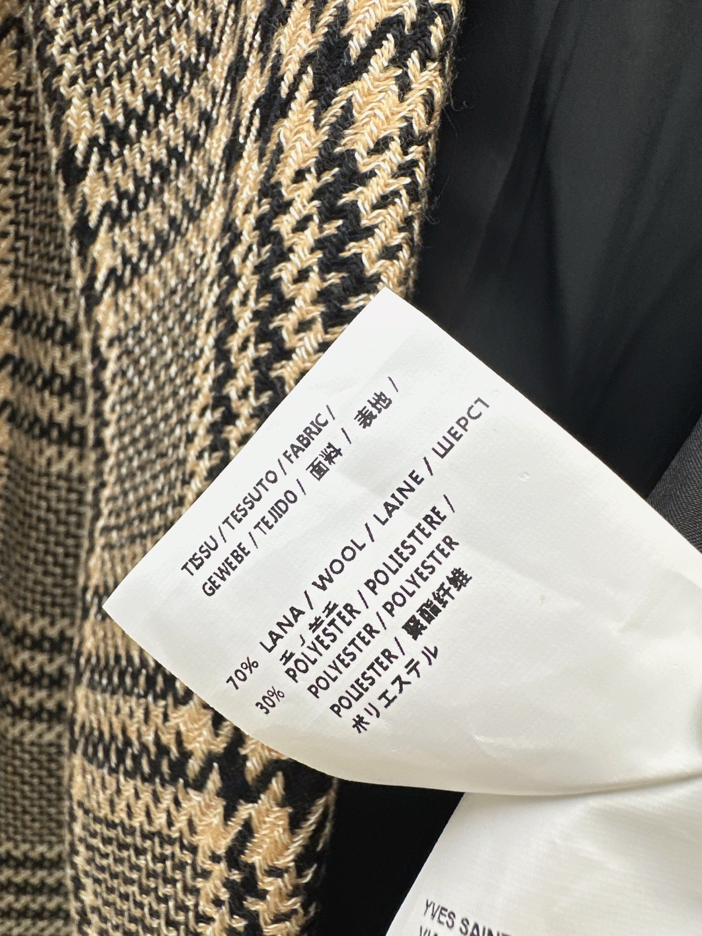 Sain 25fw check blazer