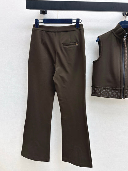 Loui 25fw vest cropped pants set