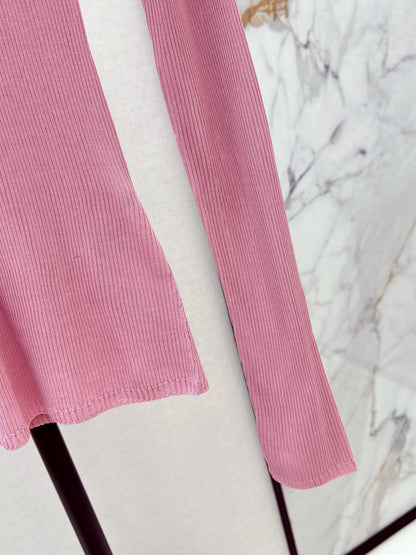 Miu 25fw silk knit shirt