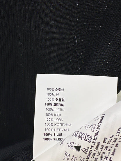 Miu 25fw silk knit shirt