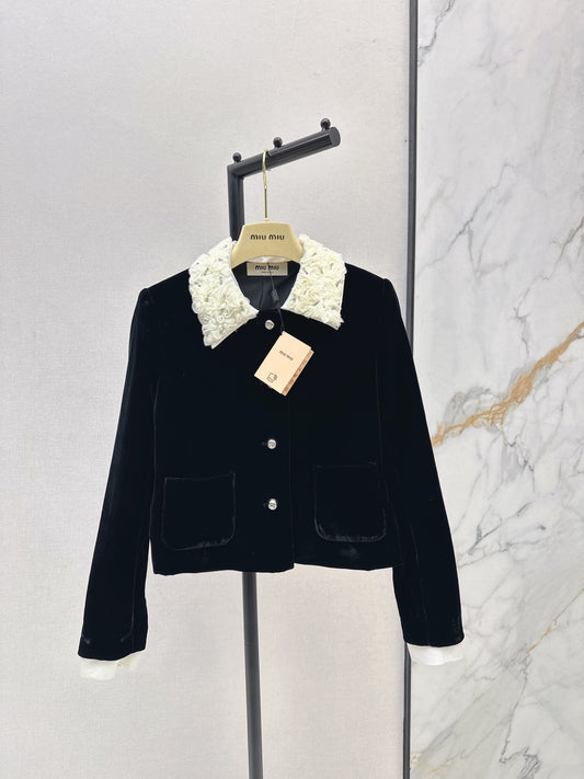 Miu 25fw velvet jacket