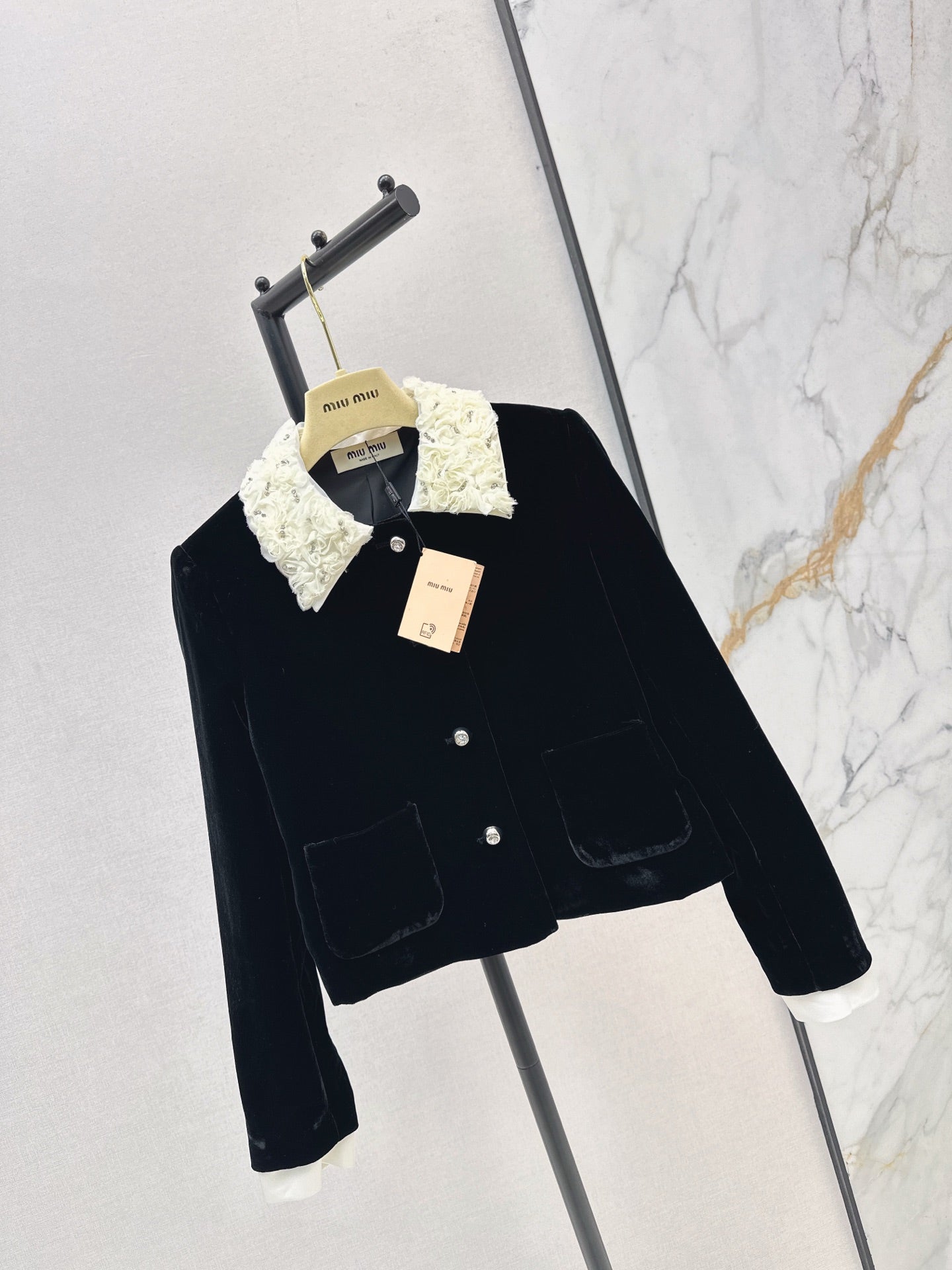 Miu 25fw velvet jacket