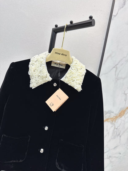Miu 25fw velvet jacket