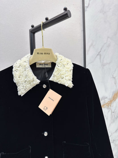 Miu 25fw velvet jacket