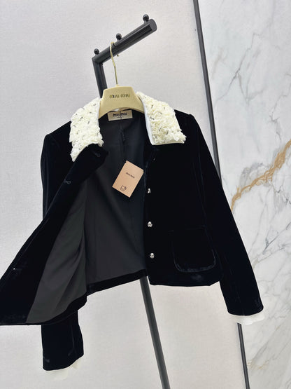 Miu 25fw velvet jacket
