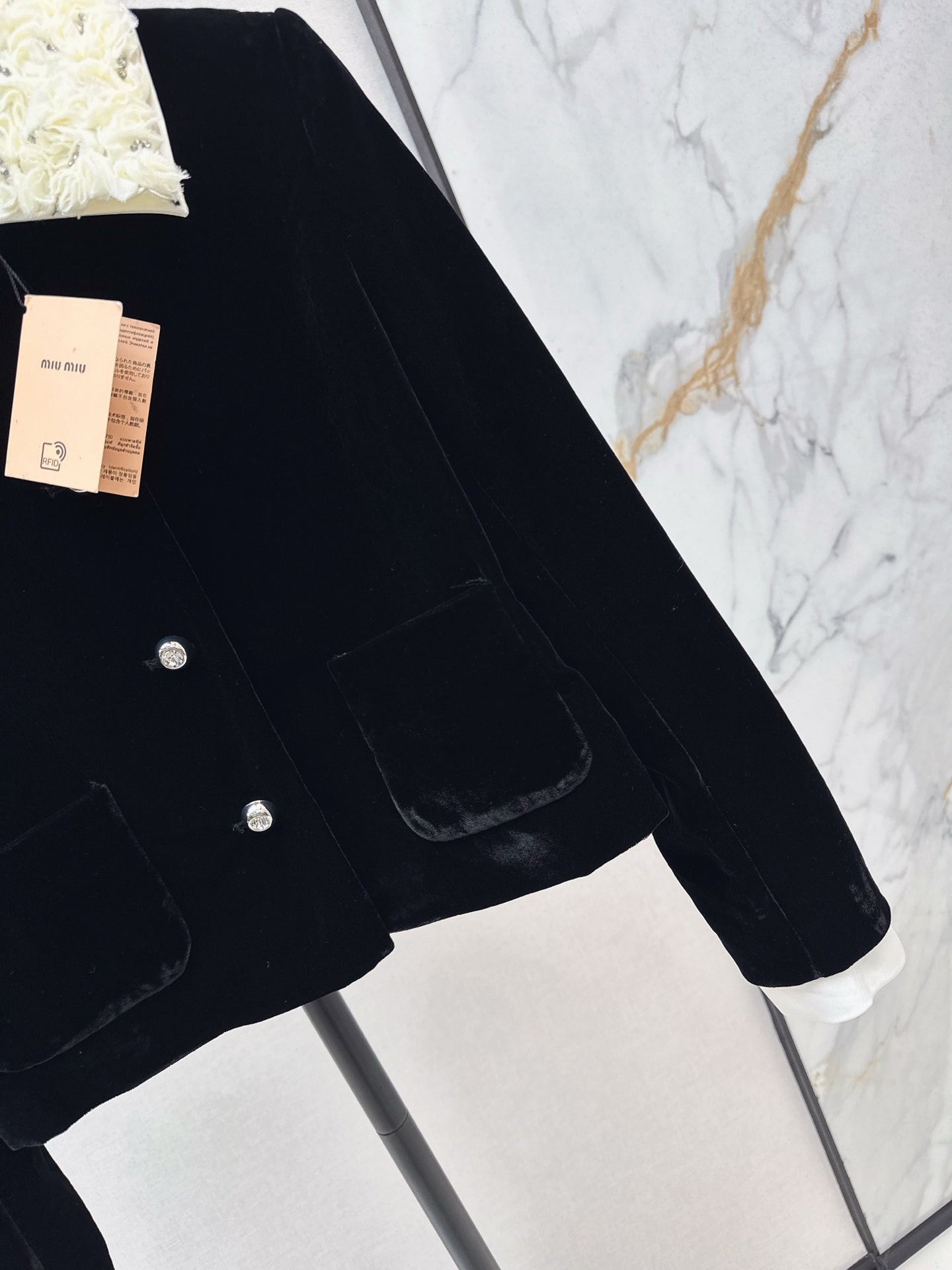 Miu 25fw velvet jacket