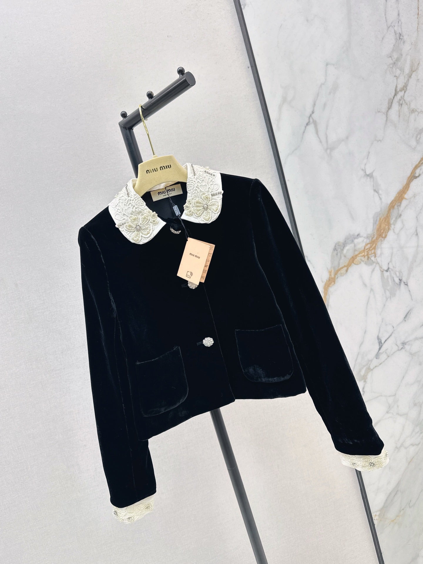 Miu 25fw velvet jacket