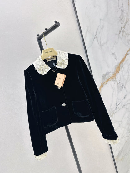 Miu 25fw velvet jacket