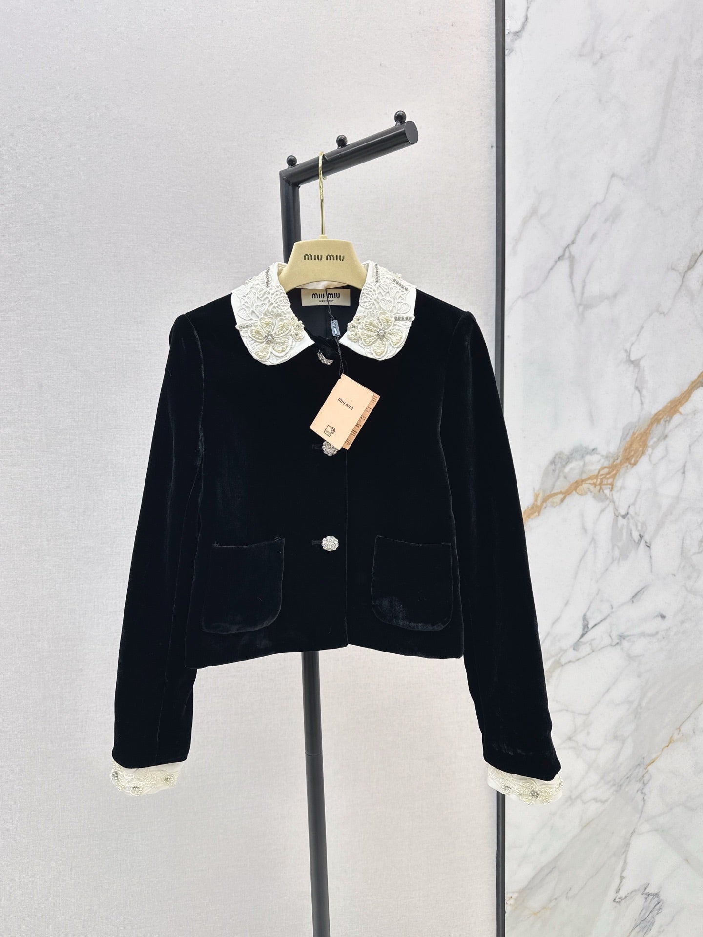 Miu 25fw velvet jacket