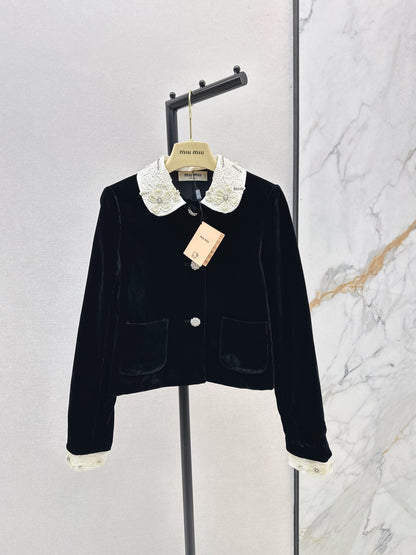 Miu 25fw velvet jacket