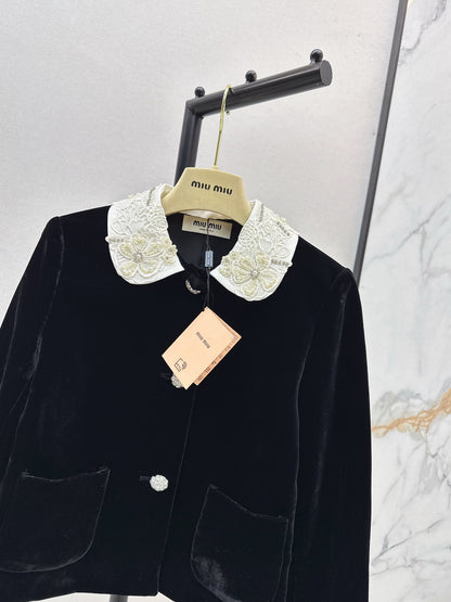 Miu 25fw velvet jacket