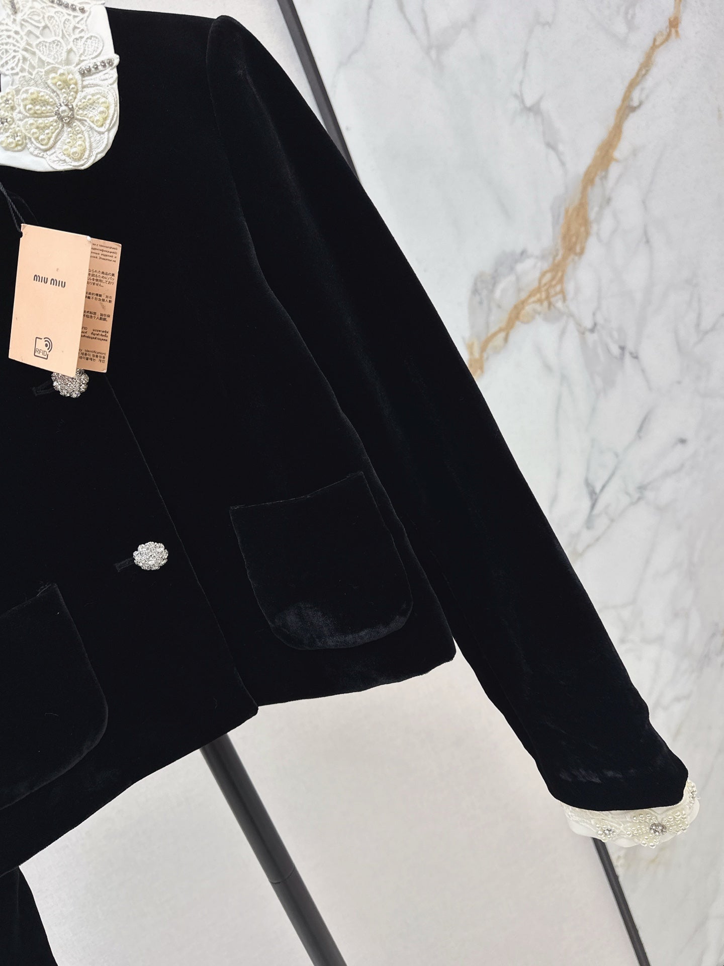 Miu 25fw velvet jacket