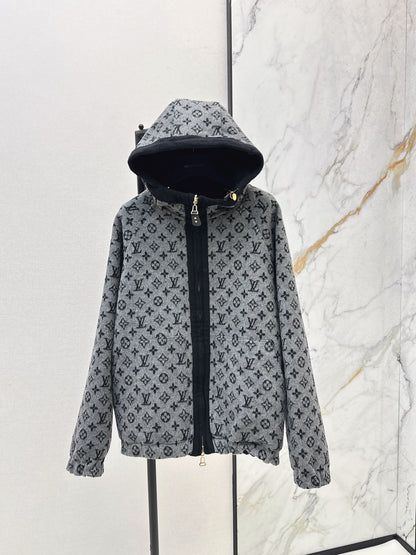 Loui 25fw reversible hooded jacket