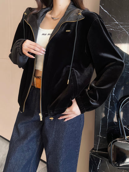 Miu 25fw velvet jacket