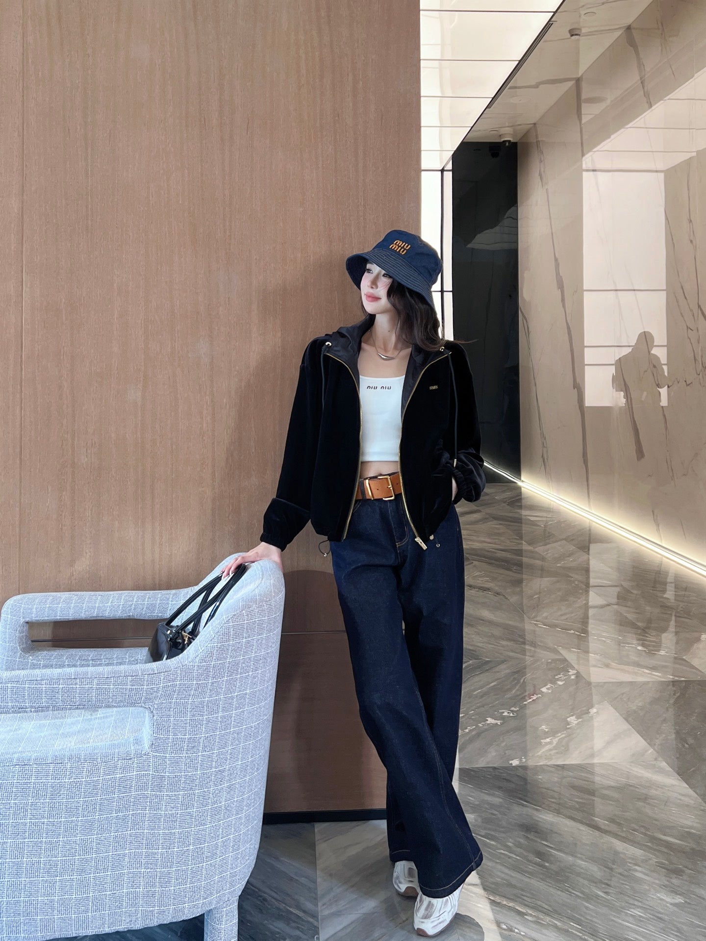 Miu 25fw velvet jacket