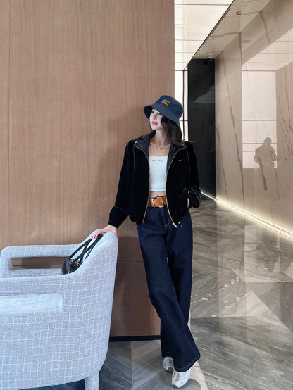 Miu 25fw velvet jacket