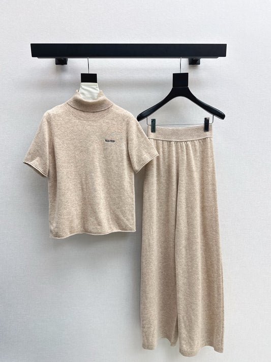 Miu 25fw turtleneck sweater pants set