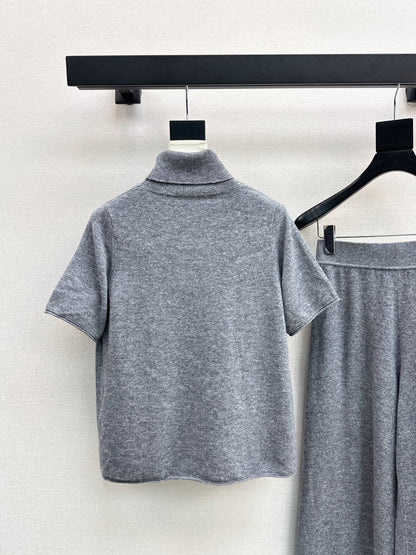 Miu 25fw turtleneck sweater pants set