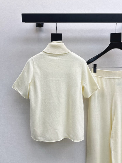 Miu 25fw turtleneck sweater pants set