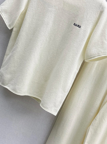 Miu 25fw turtleneck sweater pants set