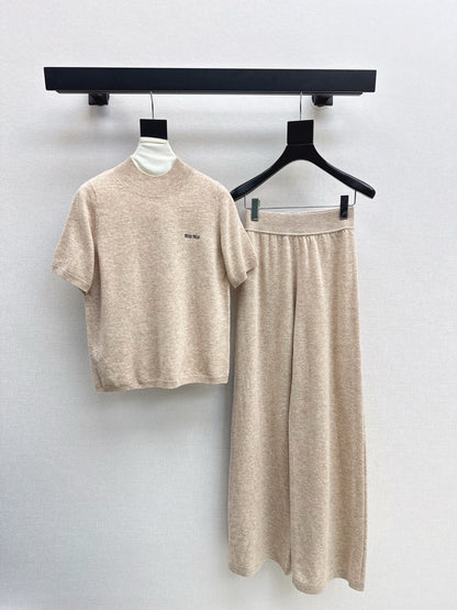 Miu 25fw sweater shirt pants set