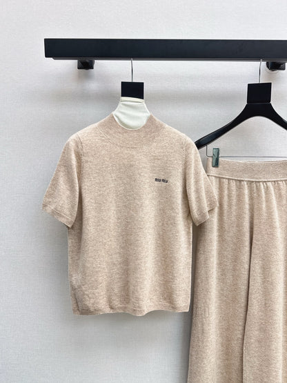 Miu 25fw sweater shirt pants set