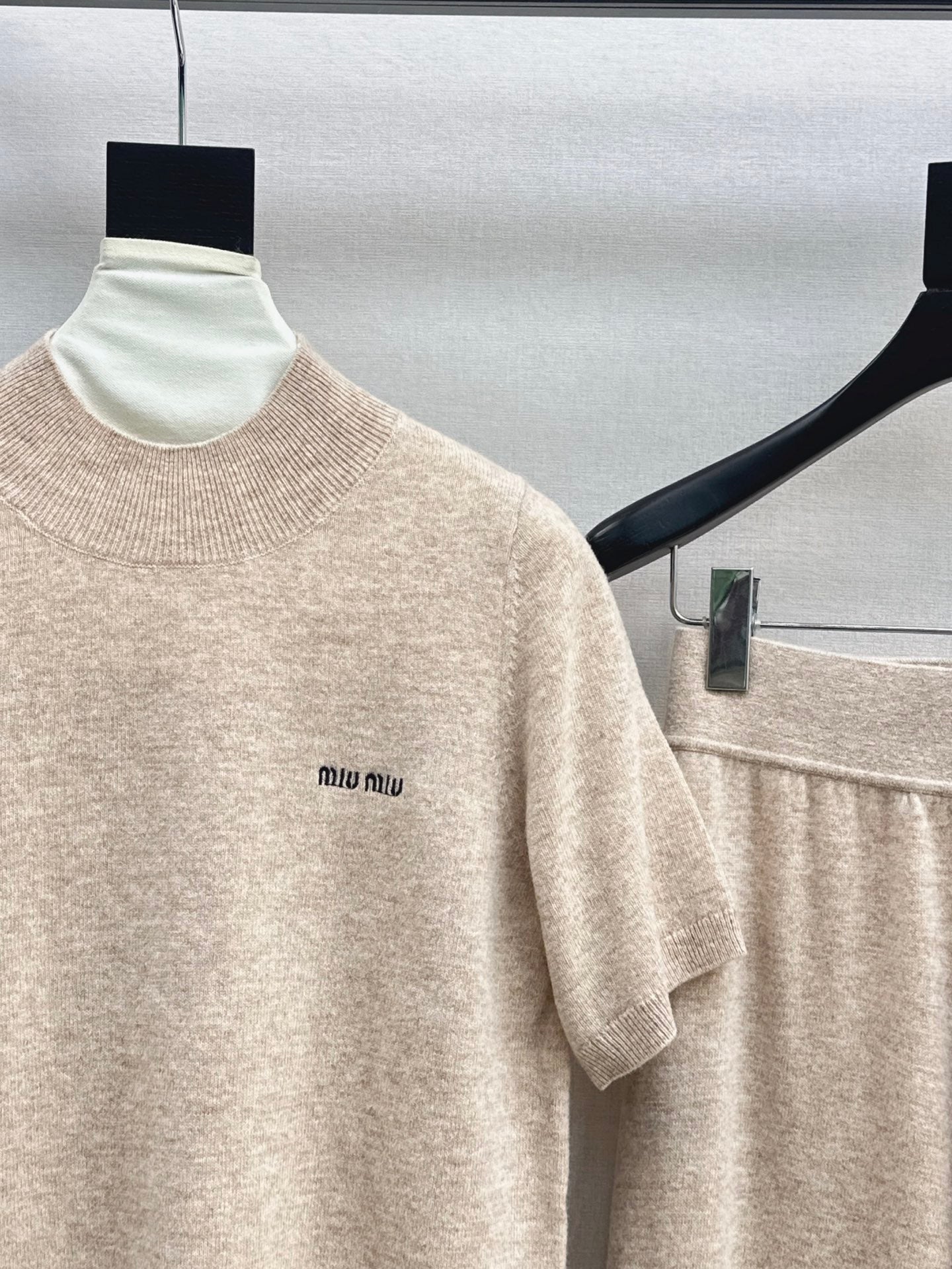 Miu 25fw sweater shirt pants set