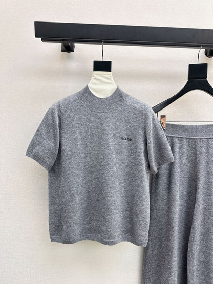 Miu 25fw sweater shirt pants set