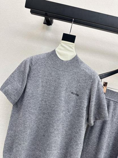 Miu 25fw sweater shirt pants set