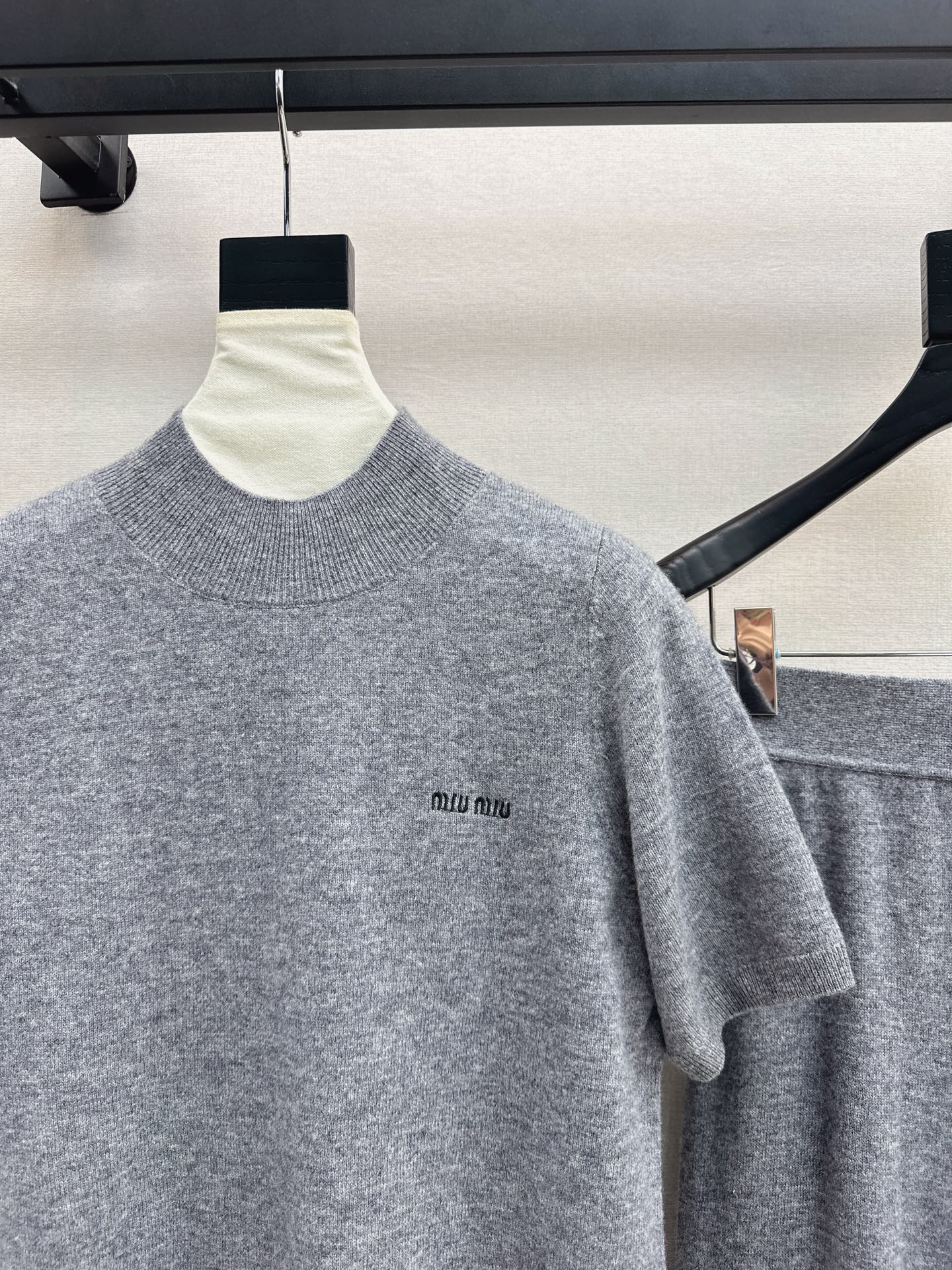 Miu 25fw sweater shirt pants set