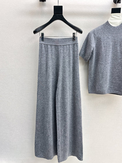 Miu 25fw sweater shirt pants set