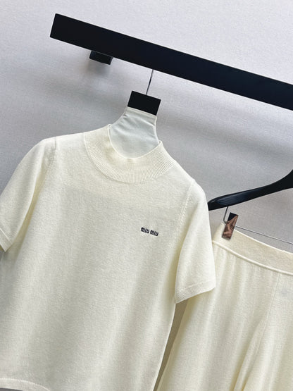 Miu 25fw sweater shirt pants set