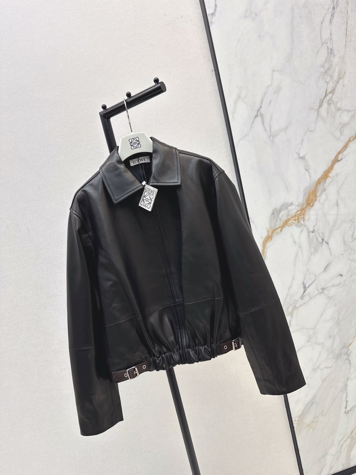 Loe 25fw leather jacket
