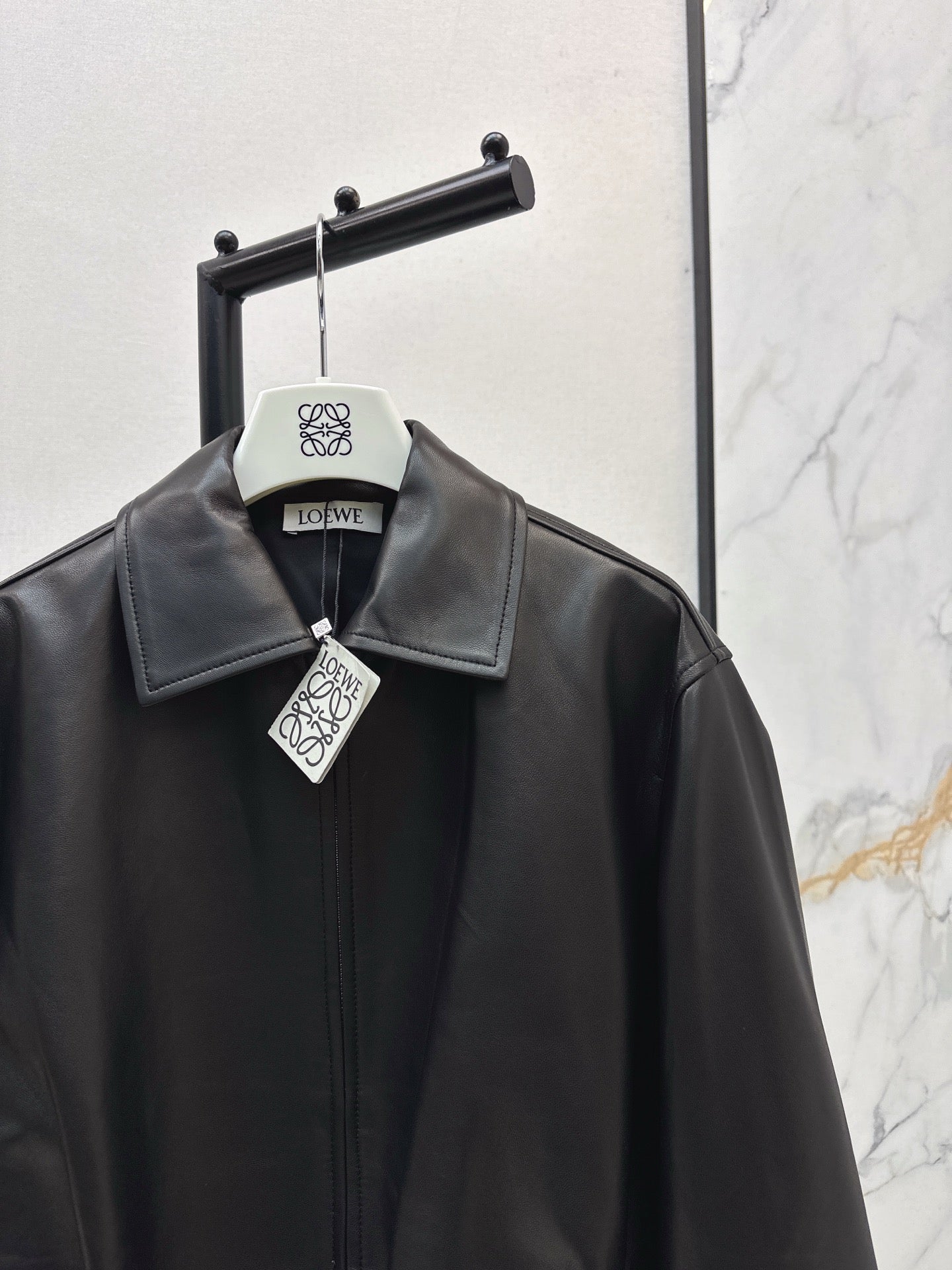 Loe 25fw leather jacket