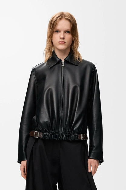 Loe 25fw leather jacket