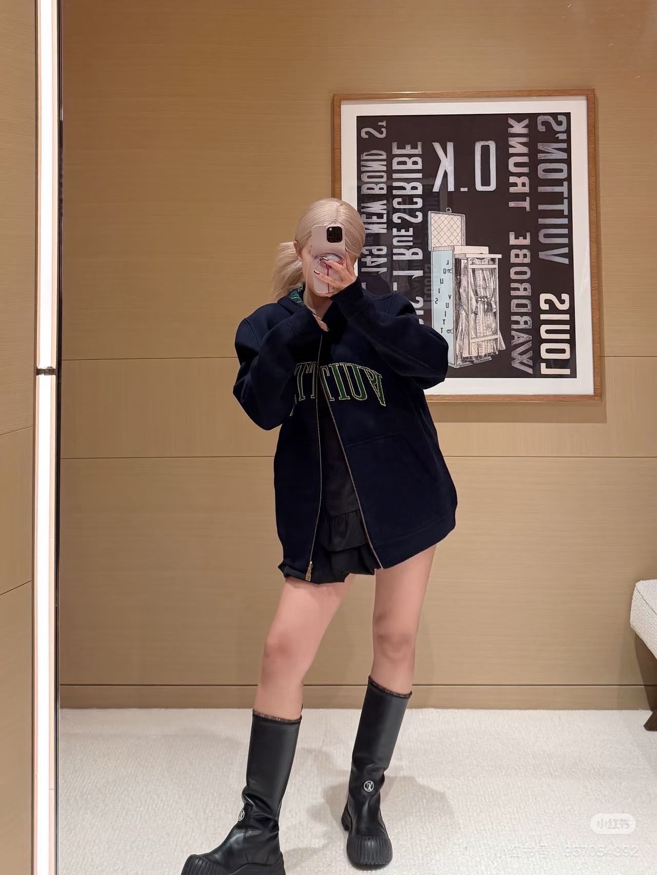 Loui 25fw reversible cardigan