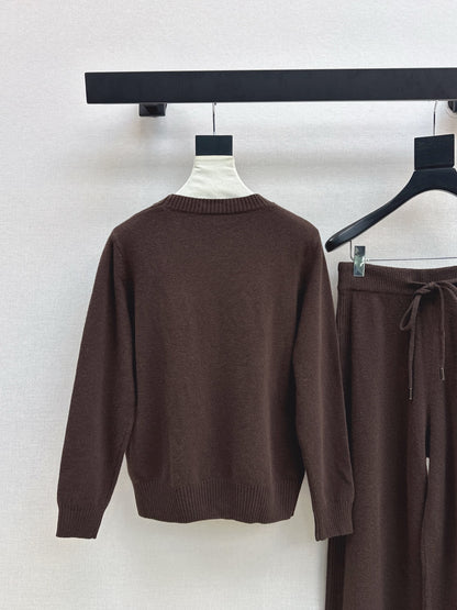 Max 25fw wool sweater pants set