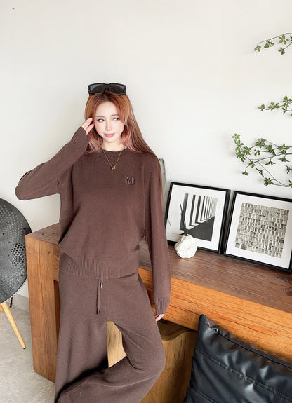 Max 25fw wool sweater pants set
