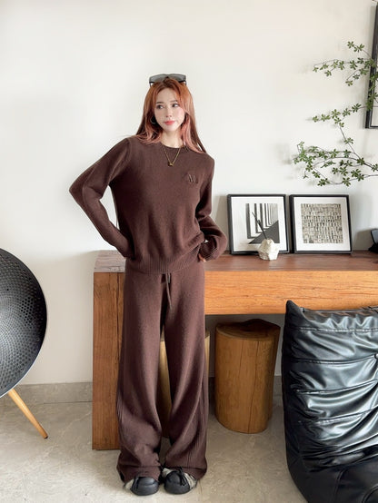 Max 25fw wool sweater pants set