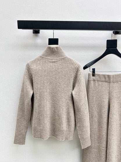 Loro 25fw knitted jacket pants set