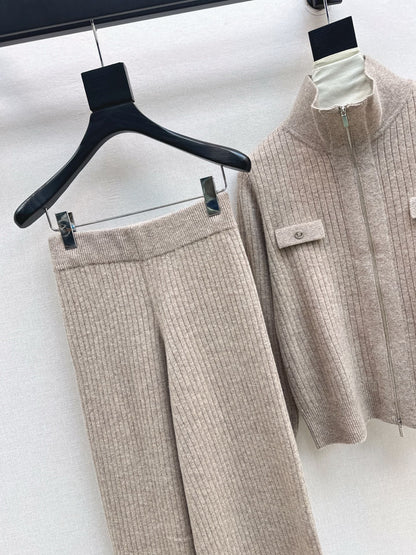 Loro 25fw knitted jacket pants set