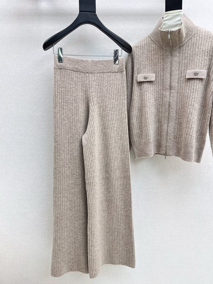 Loro 25fw knitted jacket pants set