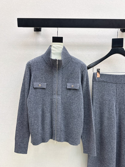 Loro 25fw knitted jacket pants set